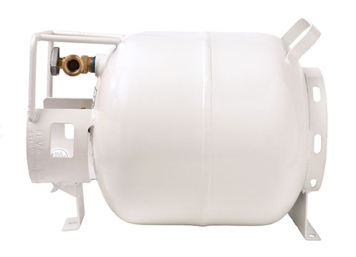 Flame King 20lb Horizontal Propane Cylinder Tank With Valve and Gauge RV Trailer - YSN201HZL - Imex RV And Auto Parts