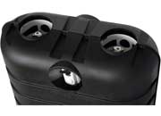 Flame King Dual 20lb LP Propane Tank, Light Plastic, Heavy Duty Cover - YSN-PCC-RV20 - Imex RV And Auto Parts