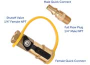 Flame King RV Grill Quick Connect Adapter - AB226 - Imex RV And Auto Parts