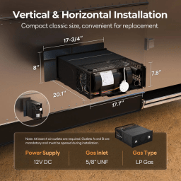 Fogatti InstaHeat Ultra RV Furnace | RF035A0N - Imex RV And Auto Parts