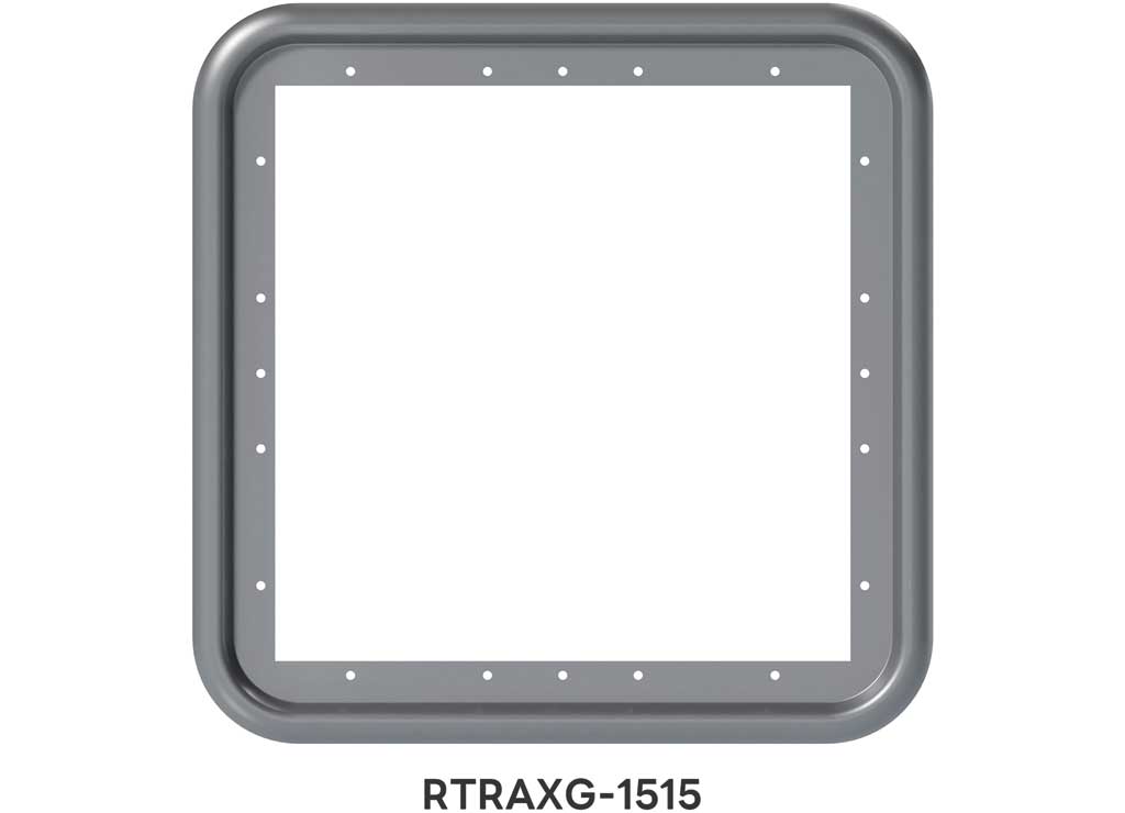Fogatti Instashower Ultra 15"x15" Door Trim Grey - RTRAXG-1515 - Imex RV And Auto Parts