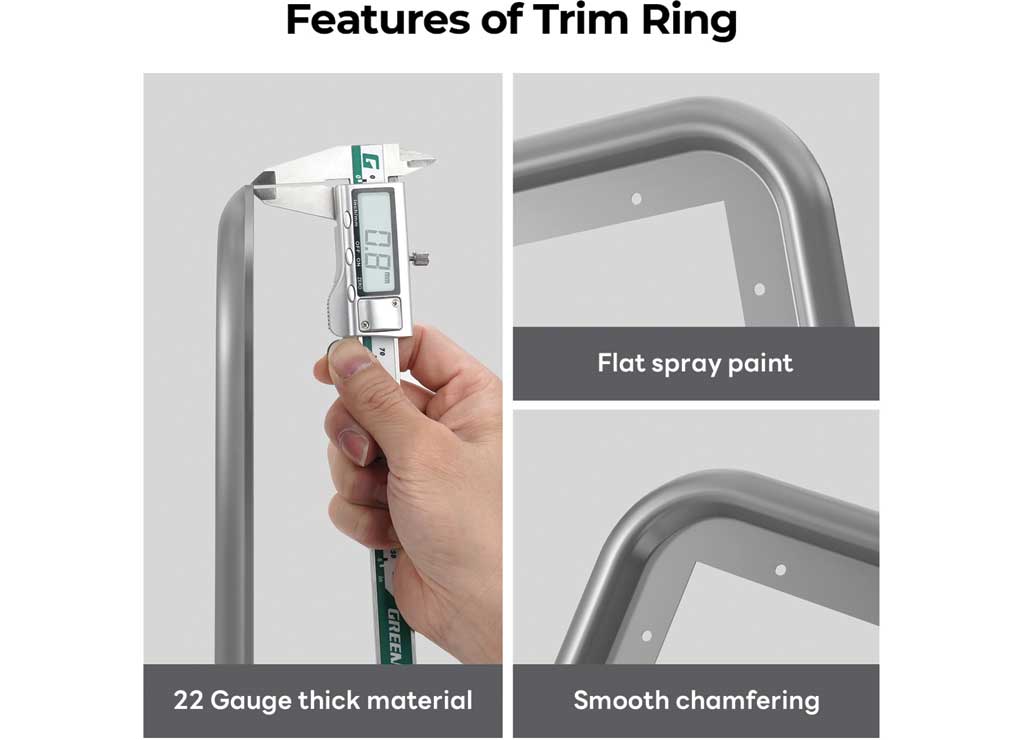 Fogatti Instashower Ultra Door Trim Ring 18"x18" - Imex RV And Auto Parts