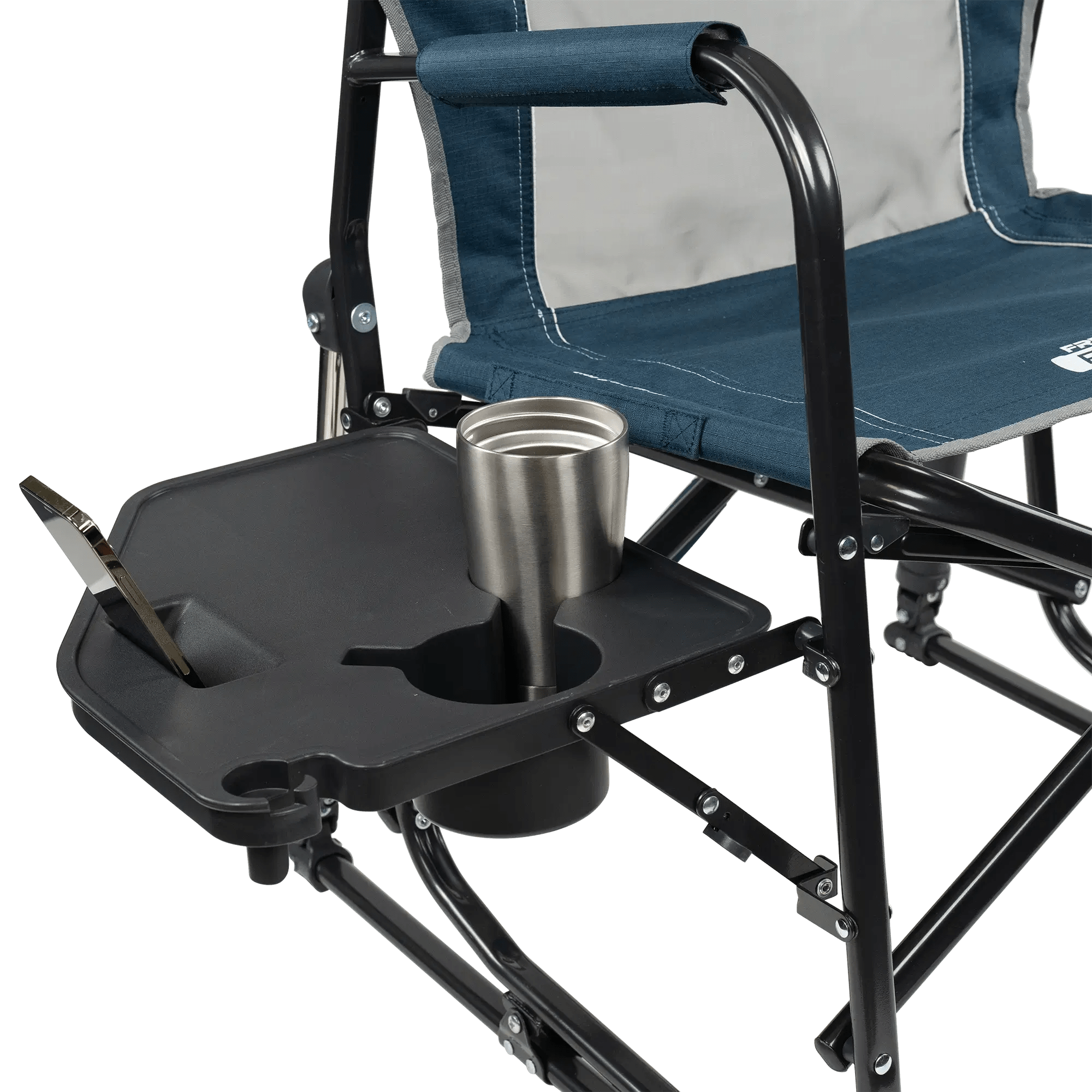 GCI Freestyle Rocker Chair with Side Table - Blue - Imex RV And Auto Parts