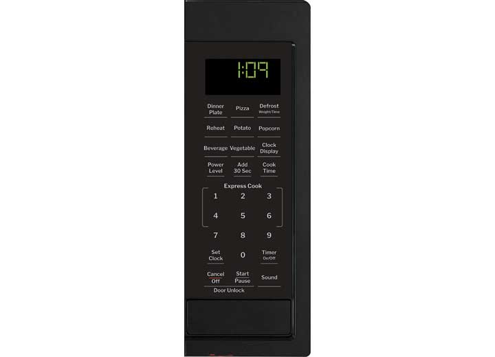 GE Appliances GCBK09N1WBB Built - In 0.9 Cu Ft Microwave in Black - Imex RV And Auto Parts