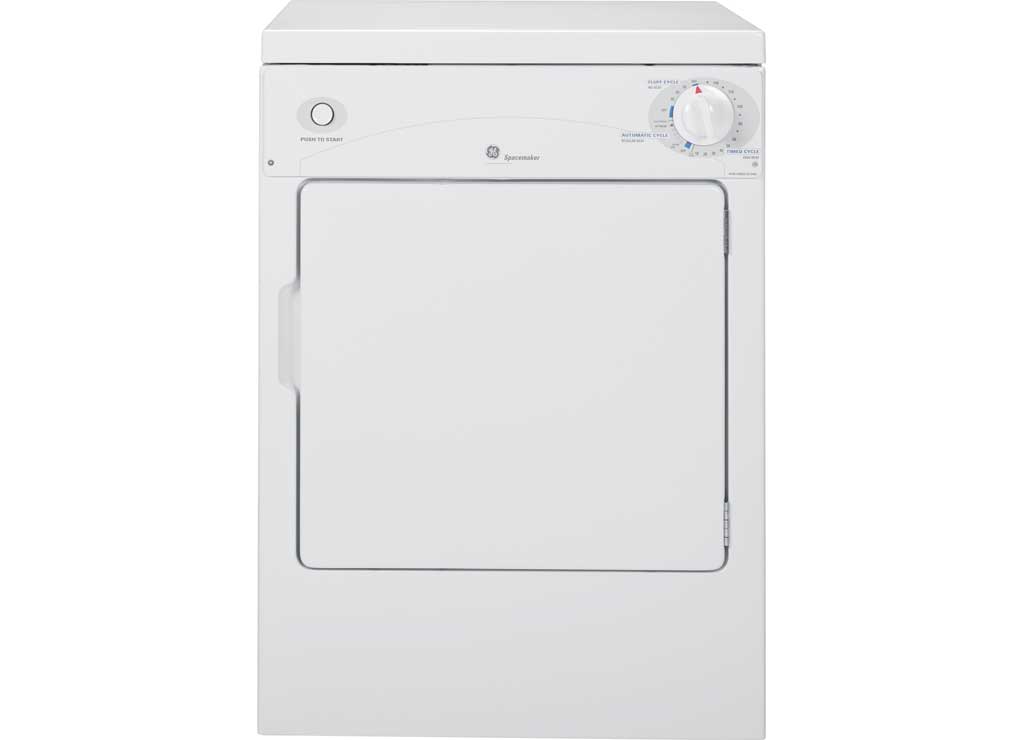 GE Appliances GEGDSKP333ECWW Ge Spacemaker Portable Electric Dryer with 3.6 Cu Ft Capacity - Imex RV And Auto Parts