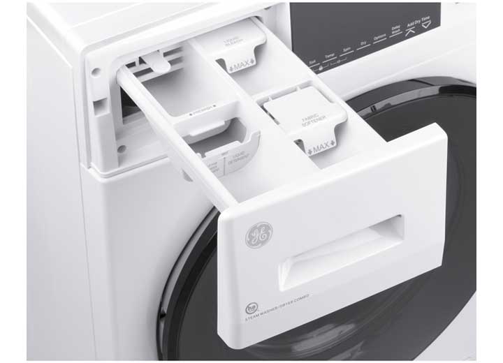 GE Appliances GFQ14ESSNWW 24 - Inch 2.4 cu ft Front Load Washer and Condenser Dryer Combo - Imex RV And Auto Parts