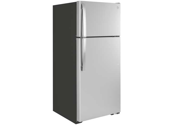 GE Appliances GIE17GSNRSS 16.6 Cu. Ft. Top - Freezer Refrigerator with Ice, Stainless Steel Right Hinge - Imex RV And Auto Parts