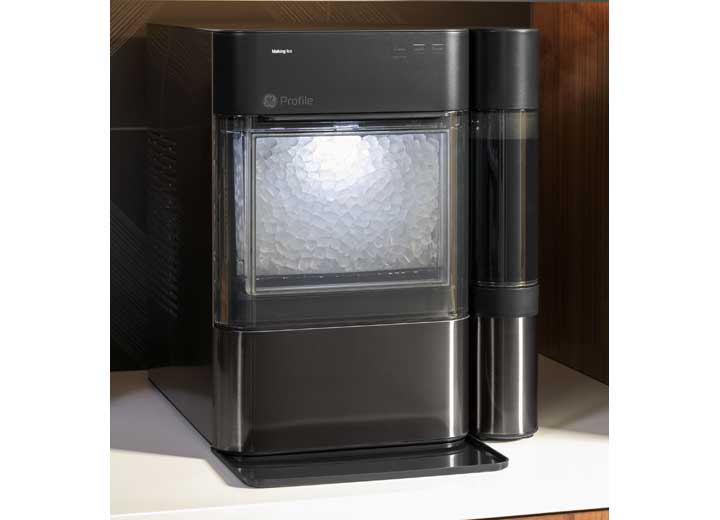 GE Appliances Opal 2.0 Nugget Ice Maker with Side Tank - Black Stainless, Part Number XPIO13BCBT - Imex RV And Auto Parts