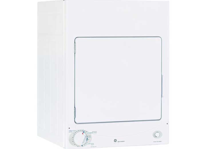 GE Appliances Spacemaker DSKS333ECWW 120V 3.6 Cu. Ft. Stationary Electric Dryer - Imex RV And Auto Parts