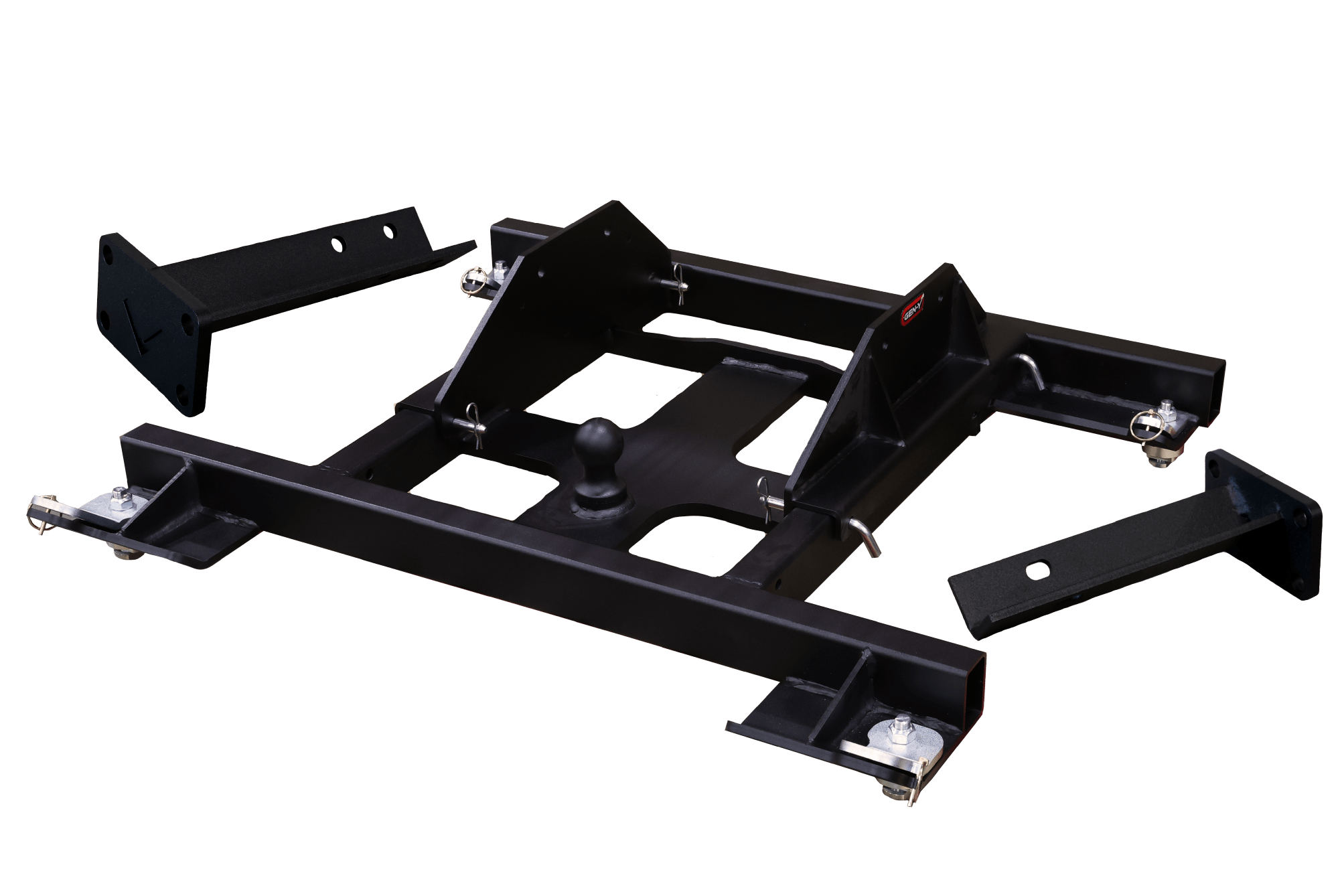 GEN-Y Hitch Advantage Combo Gooseneck Hitch with Adjustable Ball Mount – Heavy-Duty Steel, 25,000 lbs Towing Capacity - Imex RV And Auto Parts