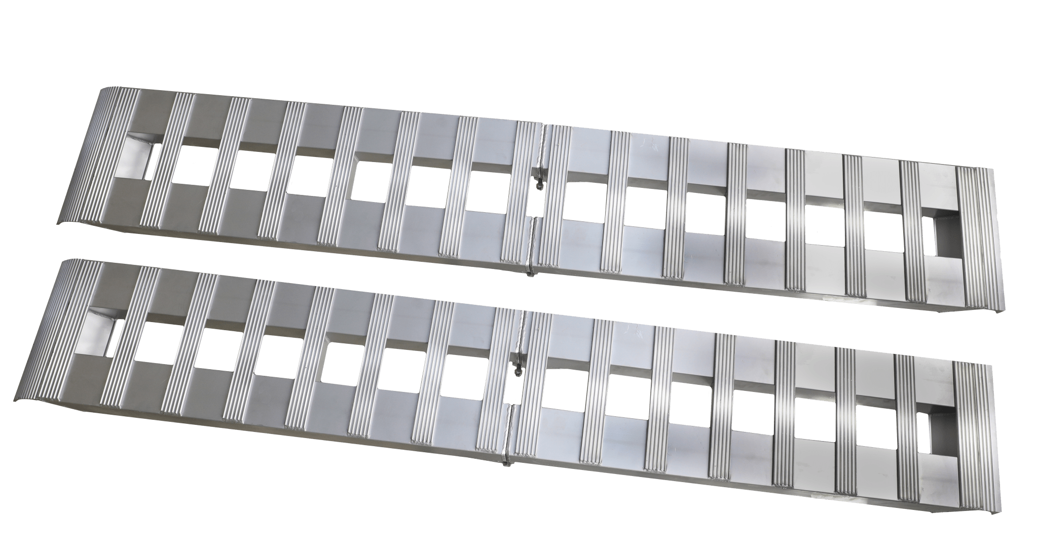 GEN-Y Hitch Aluminum Folding Ramp GH-102595 – 3,000 lb Capacity, Silver Aluminum Construction - Imex RV And Auto Parts