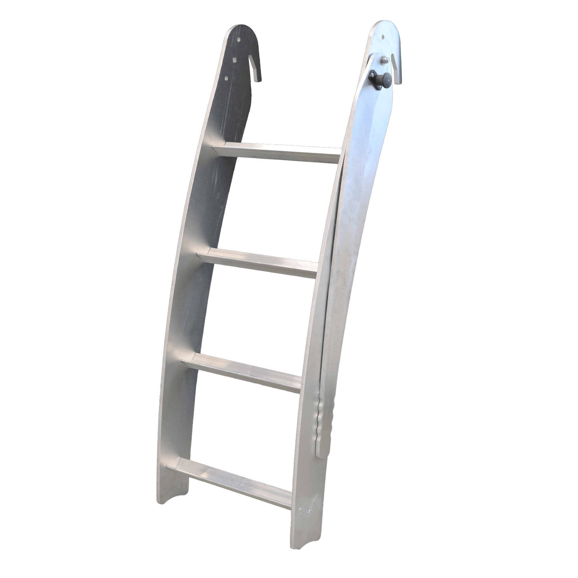 GEN-Y Hitch Aluminum Rub Rail Ladder GH-102877 – Lightweight, Foldable Trailer Ladder with 300 lb Capacity - Imex RV And Auto Parts