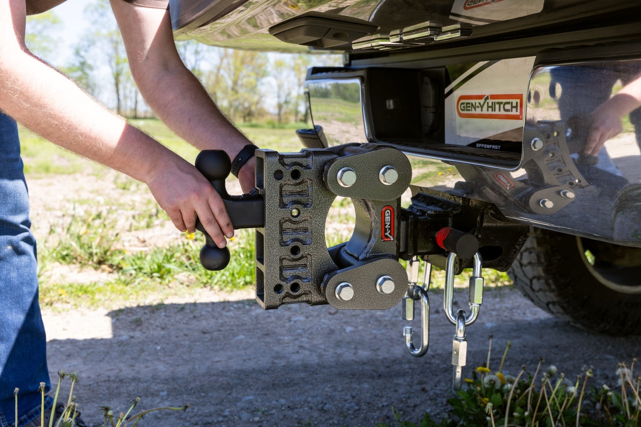 GEN-Y Hitch GH-1116 Drop Hitch with Adjustable Drop and 16,000 LB Towing Capacity - Imex RV And Auto Parts