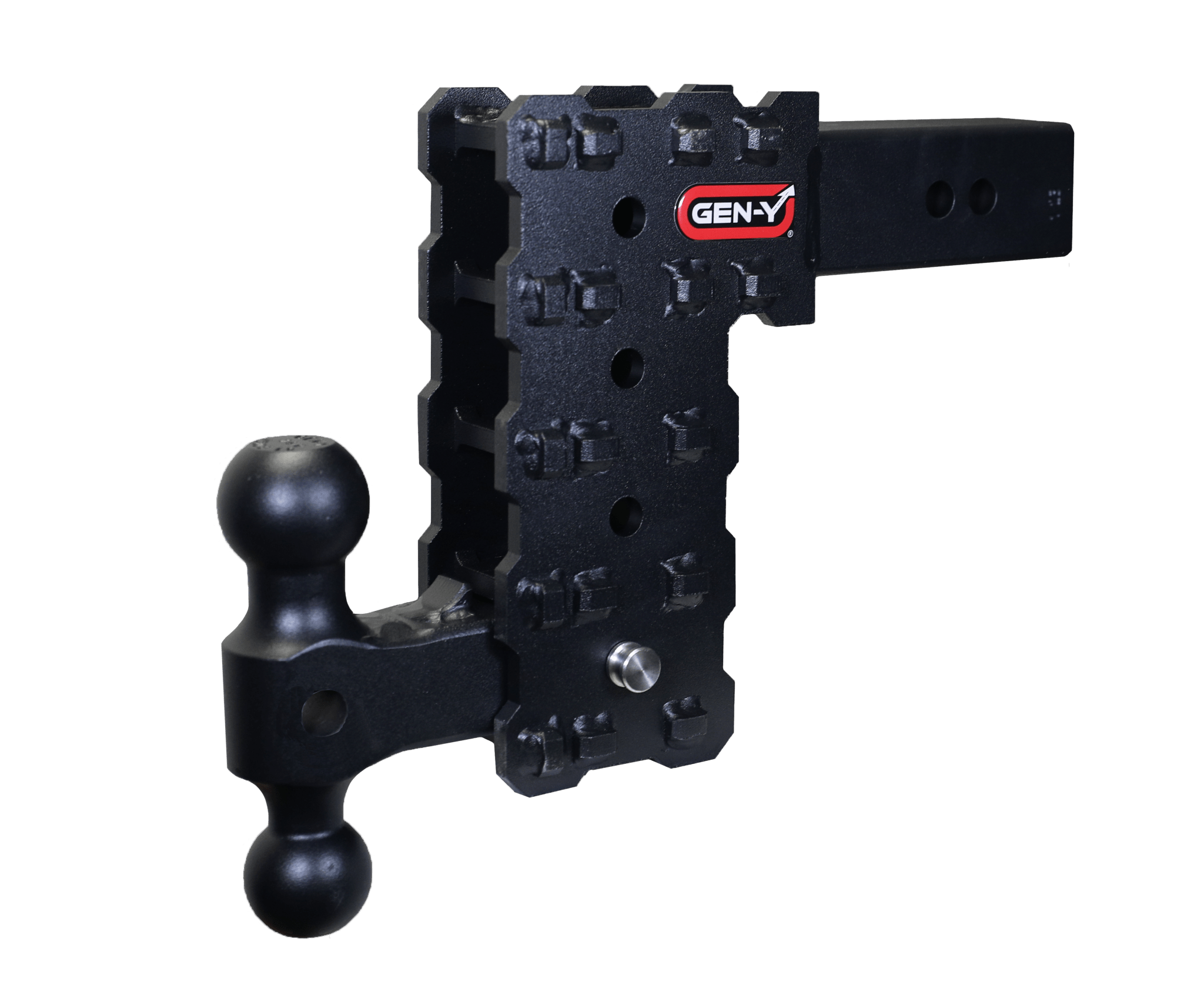 GEN-Y Hitch GH-2414X Phantom-X 2.5-Inch Solid Shank 7.5-Inch Drop 16K Towing Hitch with Dual-Ball Mount - Imex RV And Auto Parts