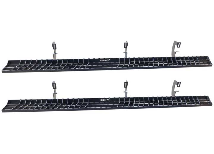 Gen-Y Hitch GH-25003 Crew Cab Length Grip Step Running Boards for Ford F150 & F250/F350 with Brackets - Imex RV And Auto Parts