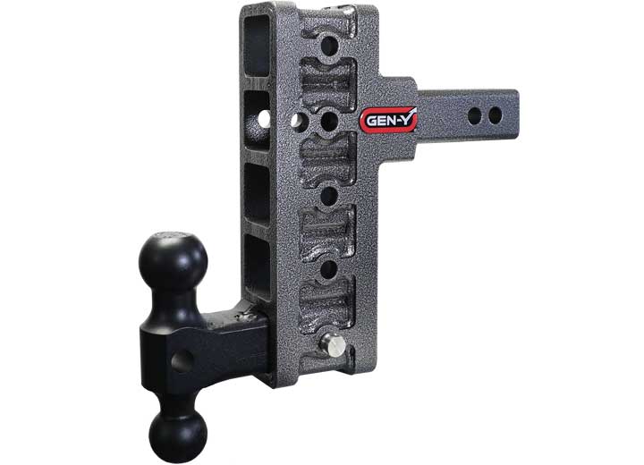 Gen - Y Hitch GH - 415 Megaduty 2 in Offset Shank with 2.5 in Rise and 7.5 in Drop, 10K Capacity with Dual Ball System - Imex RV And Auto Parts