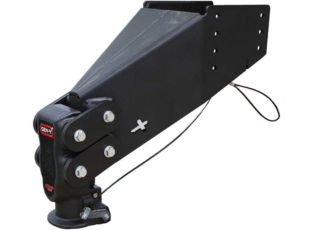 Gen - Y Hitch GH - 8056AL - BRK - BK Auto Latch Torsion Flex Fifth Wheel to Gooseneck Hitch with 2 - 5/16 Inch Ball - 24K Towing Capacity - Imex RV And Auto Parts