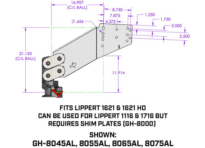 Gen - Y Hitch GH - 8065AL Auto Latch Executive Torsionflex Fifth Wheel to Gooseneck Ball Coupler, 5.5K Pin Weight - Imex RV And Auto Parts