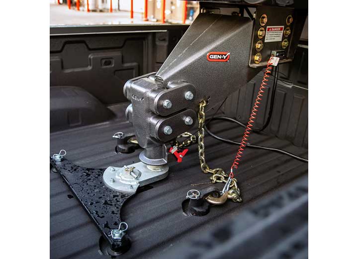 Gen - Y Hitch GH - 8065AL Auto Latch Executive Torsionflex Fifth Wheel to Gooseneck Ball Coupler, 5.5K Pin Weight - Imex RV And Auto Parts