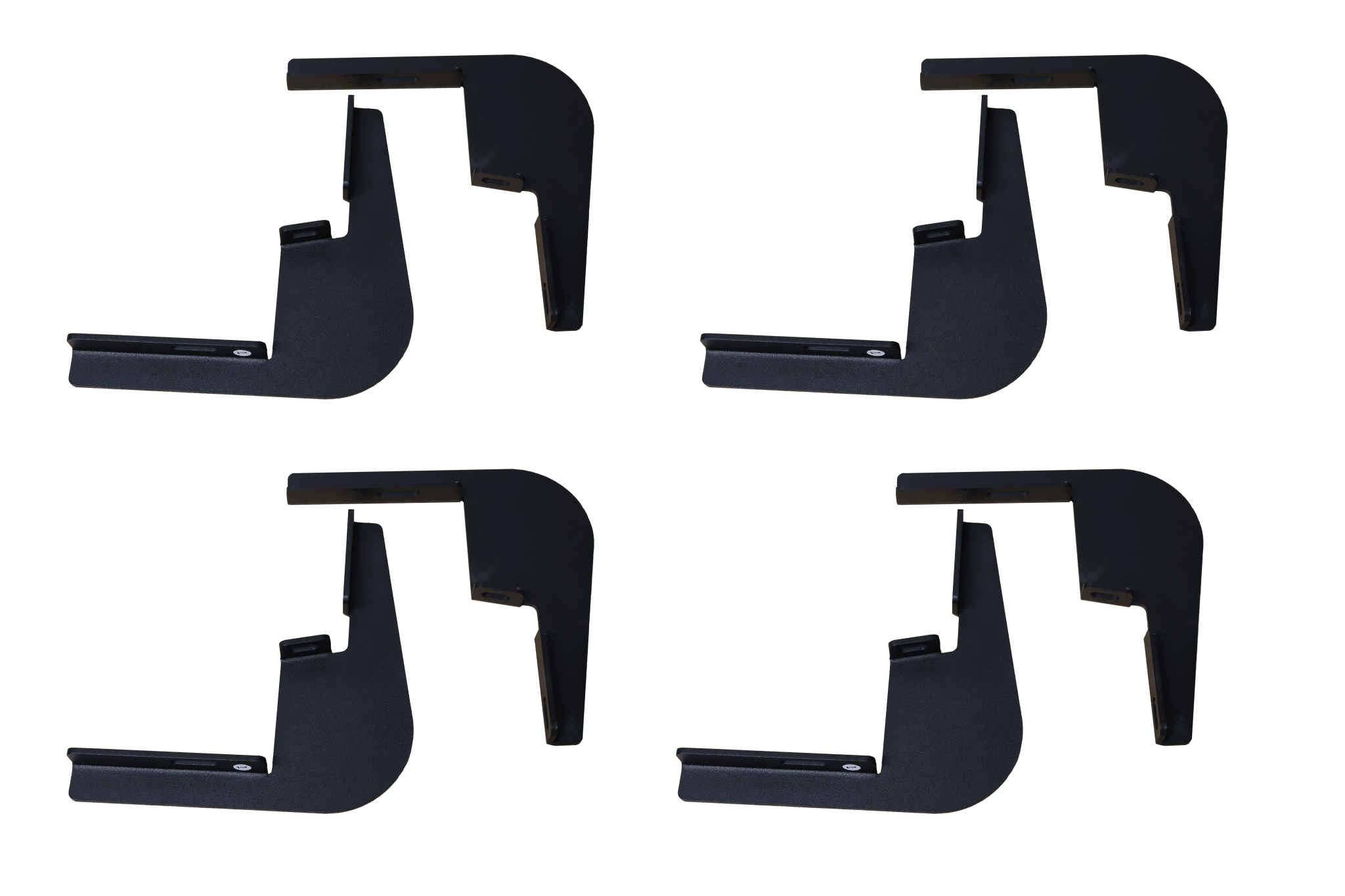GEN-Y Hitch Running Board Brackets for GM 1500 and HD Crew Cab - Black Steel - Imex RV And Auto Parts