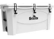 Grizzly Coolers 100 Qt White Cooler GZC4400030 - Heavy-Duty Insulated Cooler for Outdoor Adventures - Imex RV And Auto Parts