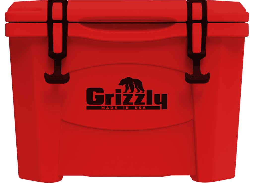 Grizzly Coolers 15 Qt Red Cooler - Durable and Portable Beverage Storage - Imex RV And Auto Parts