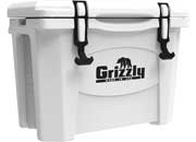 Grizzly Coolers 15 Qt White Cooler - Compact and Durable for Outdoor Adventures - Imex RV And Auto Parts