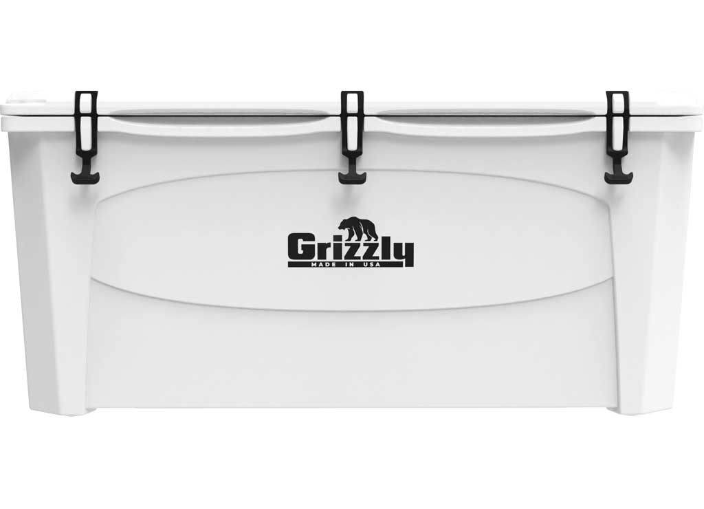 Grizzly Coolers 165 Qt White Cooler - Heavy-Duty Insulated Cooler for Outdoor Adventures - Imex RV And Auto Parts