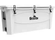 Grizzly Coolers 165 Qt White Cooler - Heavy-Duty Insulated Cooler for Outdoor Adventures - Imex RV And Auto Parts