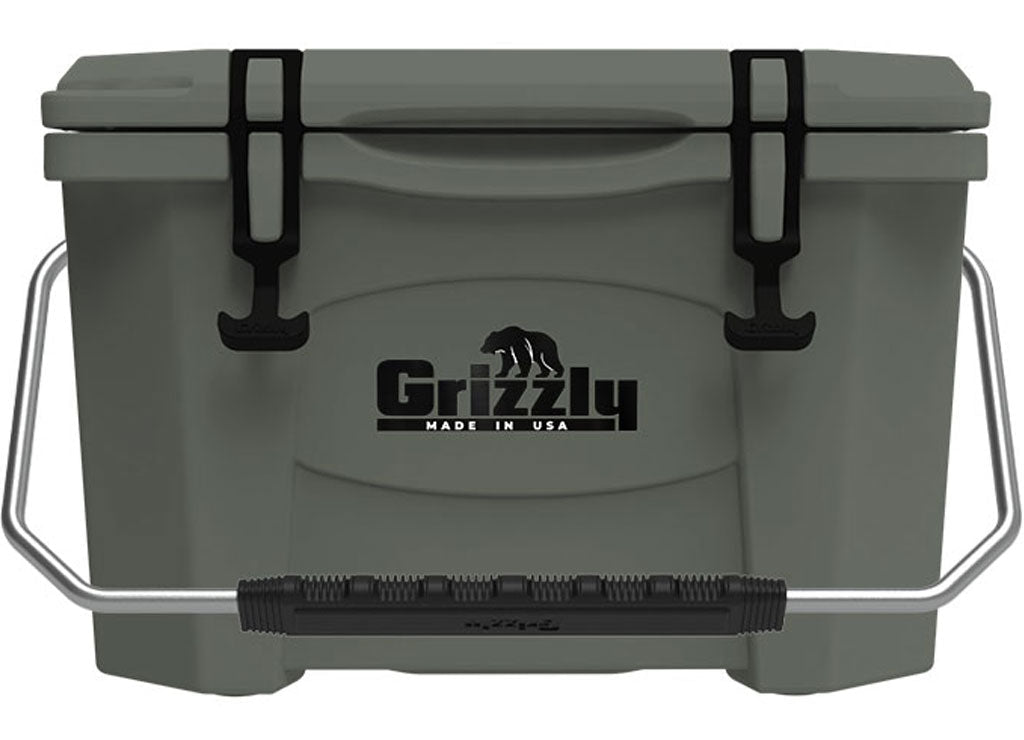 Grizzly Coolers 20 Qt Lunar Green Cooler - Durable and Insulated for Outdoor Adventures - Imex RV And Auto Parts