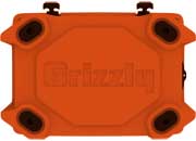 Grizzly Coolers 20 Qt Orange Cooler - Durable and Portable Ice Chest - Imex RV And Auto Parts