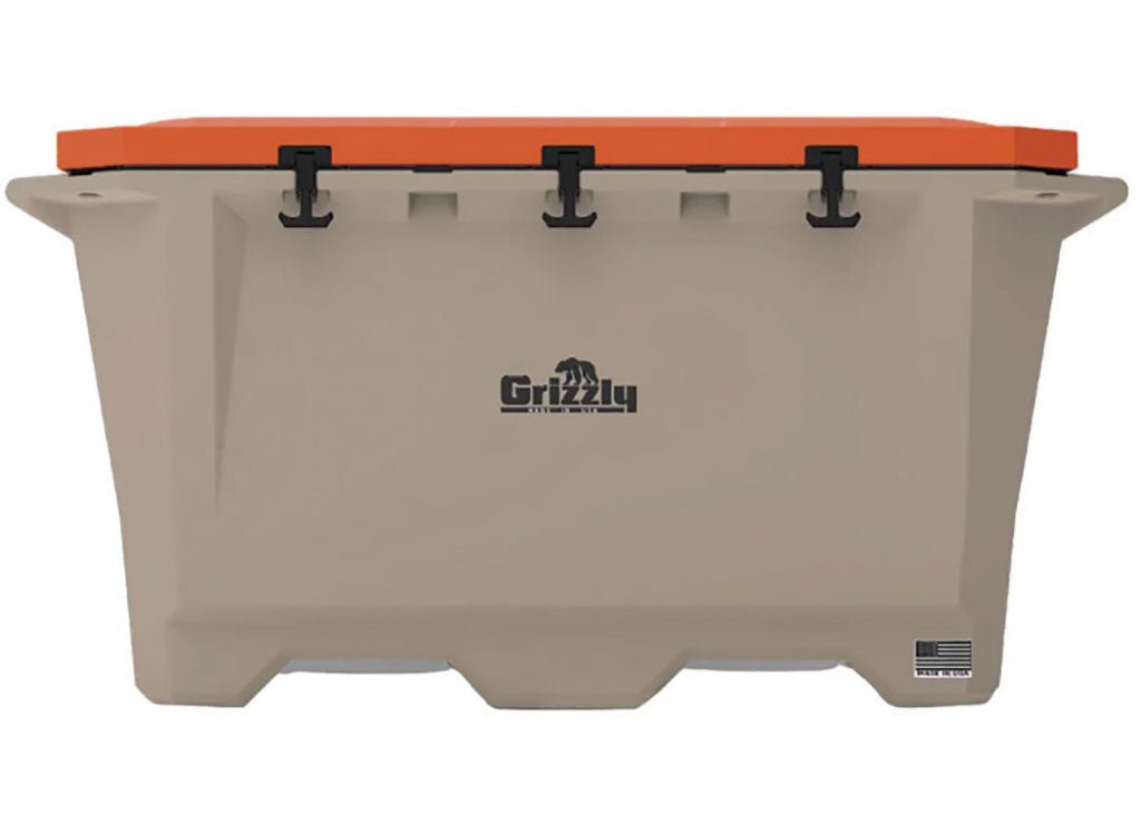 Grizzly Coolers 4400932 Whitetail/Orange Cooler - Durable and Insulated for Outdoor Adventures - Imex RV And Auto Parts