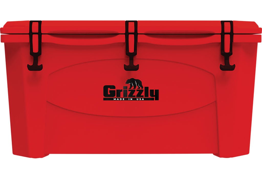 Grizzly Coolers 75 Qt Red Cooler - Durable Insulated Outdoor Storage - Imex RV And Auto Parts