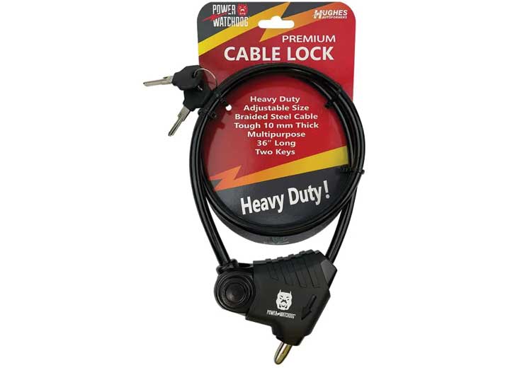 Hughes ADJLOCK Adjustable Heavy Duty Cable Lock for Power Watchdog and Autoformer Units - Imex RV And Auto Parts