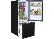 Invision 10.7 Bmf Refrigerator 12 Volt Black Dual Swing - Compact Portable Cooling Solution - Imex RV And Auto Parts