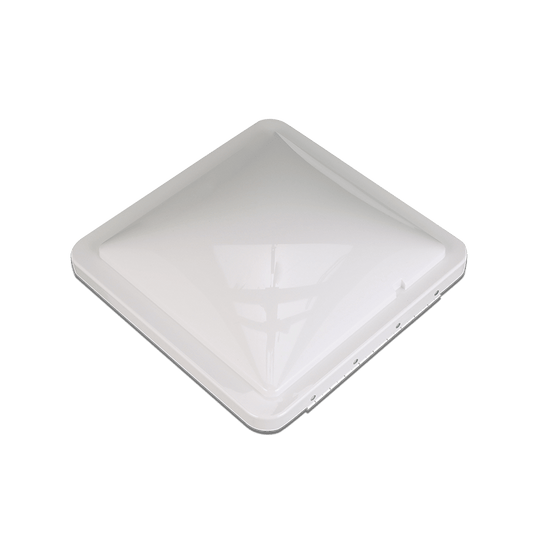 K1020 - 81 Roof Vent Lid Fan - Tastic ™ Hinge With Rivets - White - Imex RV And Auto Parts