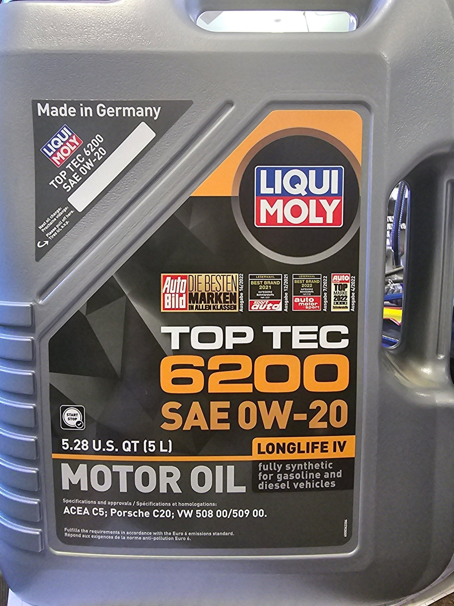Liqui Moly 20238 Top Tec 0w - 20 Synthetic 5L - Imex RV And Auto Parts