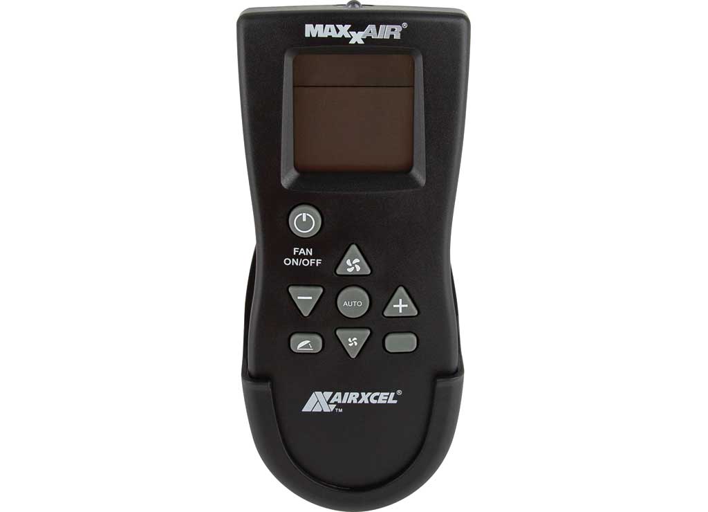 Maxxair 00A01151K Remote Control for Roof Vent Fan - Black - Imex RV And Auto Parts