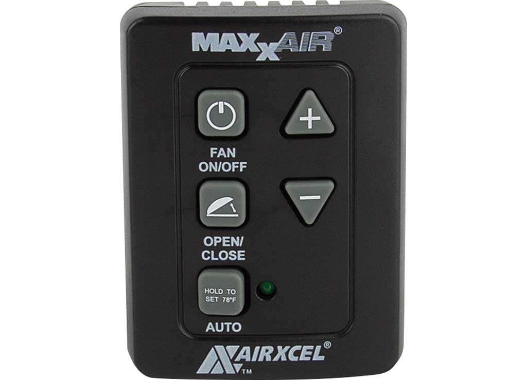 Maxxair 00A03651K 5 - Key Wall Remote Control for Exhaust Fans - Black - Imex RV And Auto Parts
