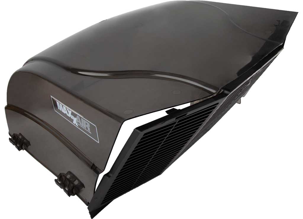 Maxxair Fanmate RV and Trailer Roof Vent Cover - Smoke, 26 x 18 1/8 x 10 1/4 Inches - Imex RV And Auto Parts