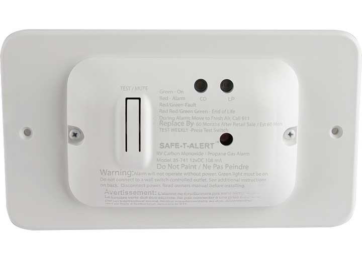 MTI Industries Combination Carbon Monoxide and LP Alarm Model 85 - 741 - WT - TR - Imex RV And Auto Parts