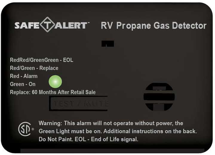 MTI Industries Propane Alarm Black Surface Mount 12V DC Hard Wire - 20 - 441 - P - BL - Imex RV And Auto Parts