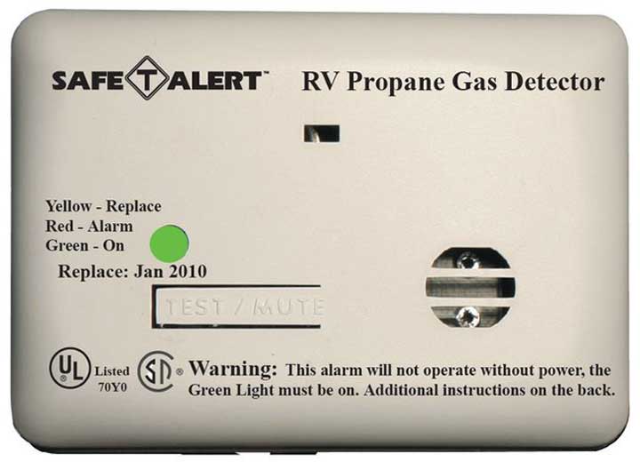 MTI Industries Propane Alarm White Surface Mount 12V DC Hardwire Model 20 - 441 - P - WT - Imex RV And Auto Parts