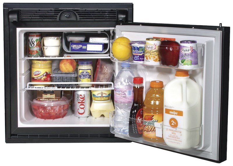 Norcold DC751BB 2.7 Cu Ft Black Panel DC Refrigerator - Imex RV And Auto Parts