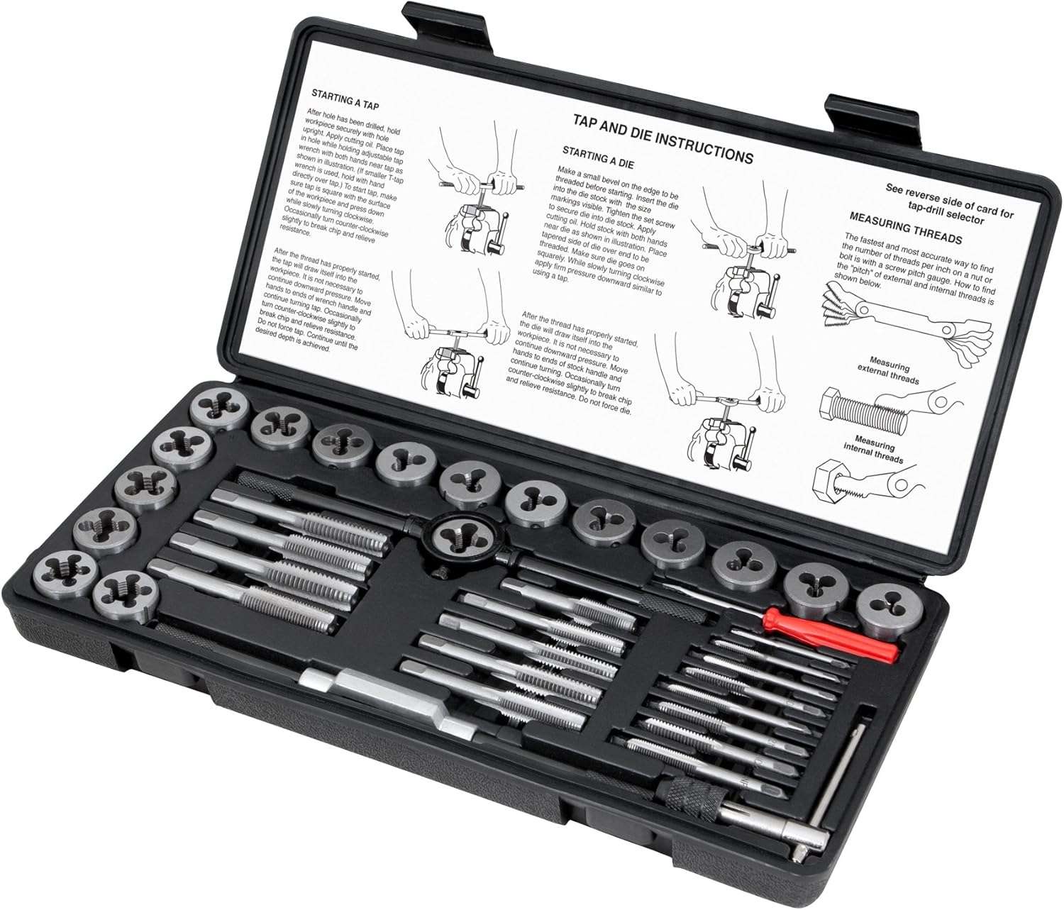 Performance Tool W4002DB 40 - Piece Metric Tap and Die Set - Imex RV And Auto Parts