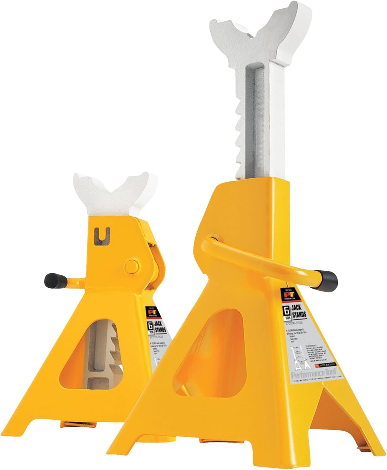 Performance Tool W41023 6 Ton (12,000 lbs.) Capacity Heavy Duty Jack Stand Set - Imex RV And Auto Parts