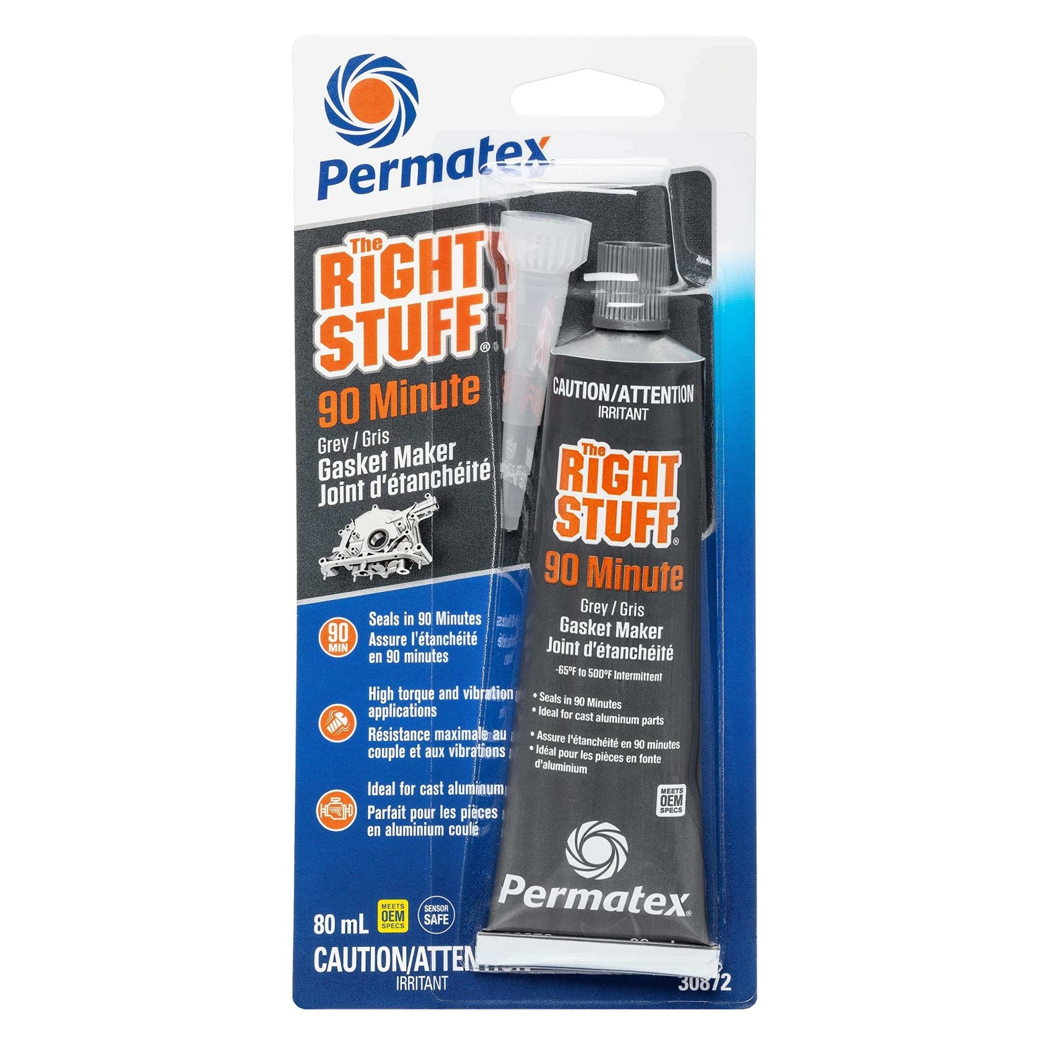 Permatex 30876 The Right Stuff Black Instant Gasket Maker, 300ml - Imex RV And Auto Parts