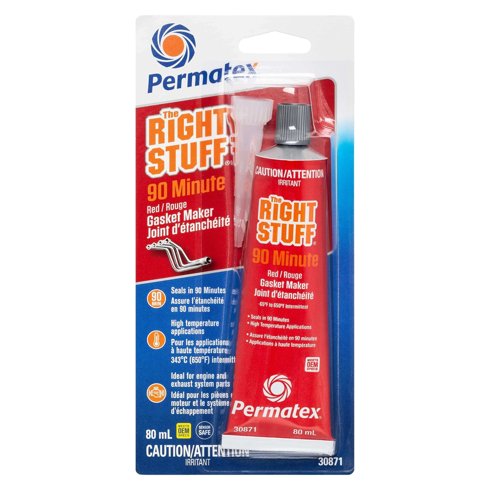 Permatex 30876 The Right Stuff Black Instant Gasket Maker, 300ml - Imex RV And Auto Parts