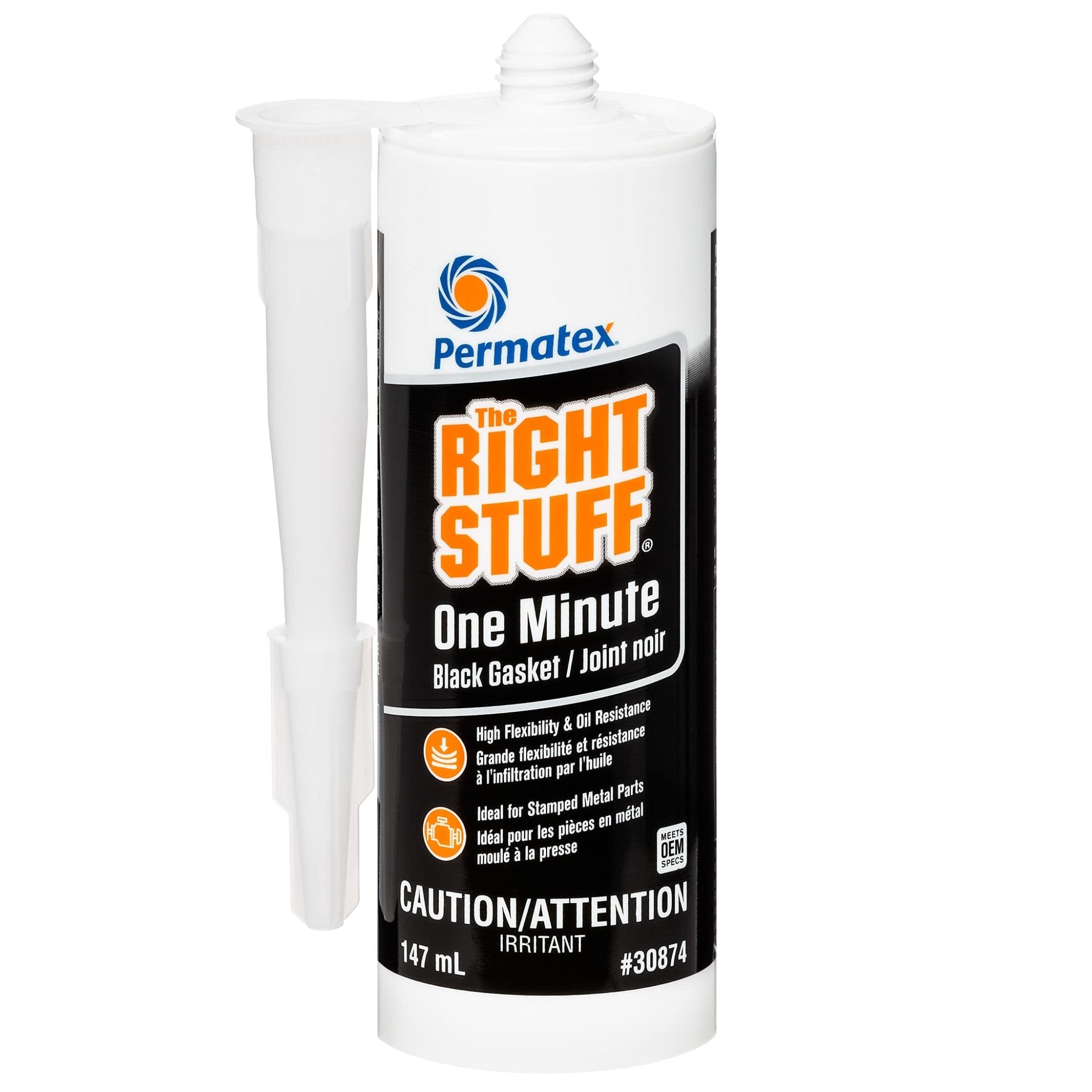 Permatex 30876 The Right Stuff Black Instant Gasket Maker, 300ml - Imex RV And Auto Parts
