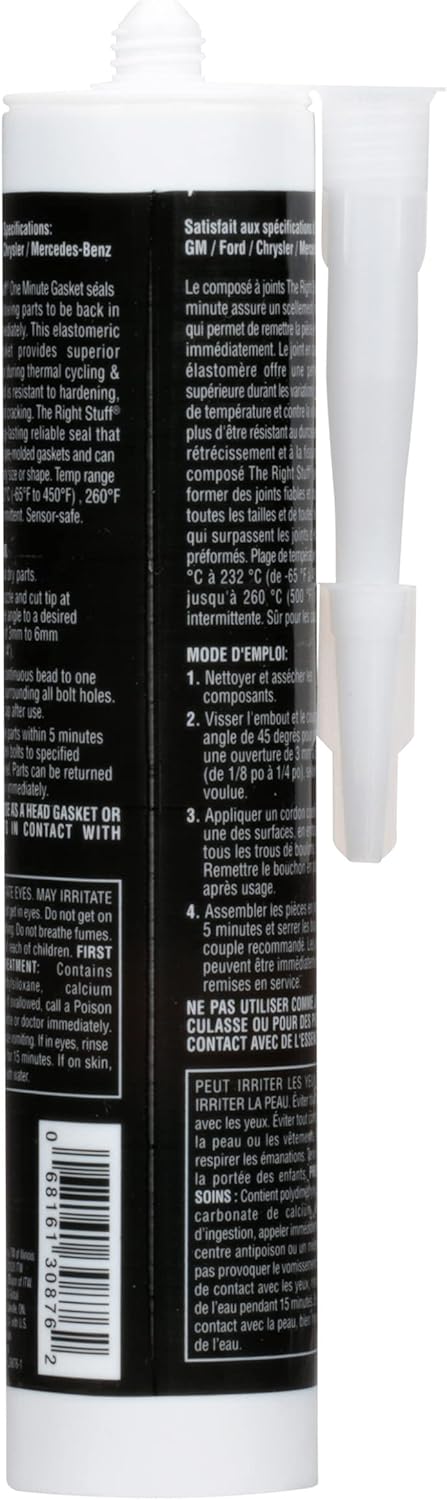 Permatex 30876 The Right Stuff Black Instant Gasket Maker, 300ml - Imex RV And Auto Parts